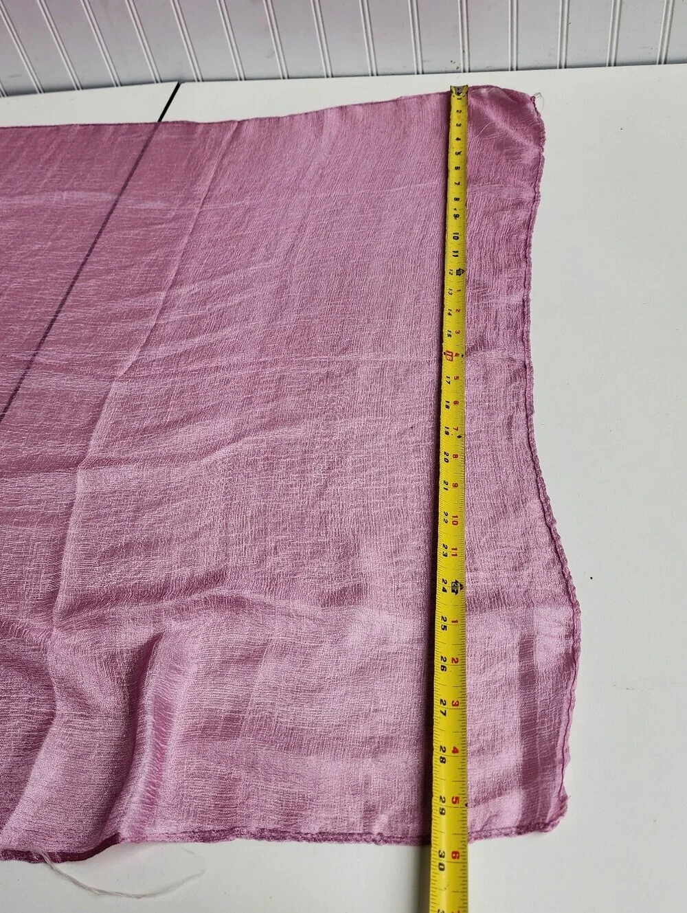 Women's Silky Textured Evening Scarf Wrap Light Crinkle Rose Pink 30